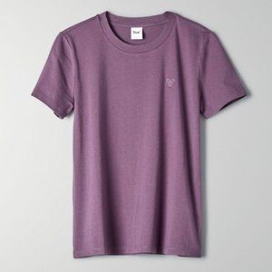 Like New Aritzia TNA Mainland Short Sleeve T-Shirt Mauvish Purple S